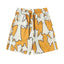 Chrome Hearts Bright Orange & White Large Cross Print Sweatshorts