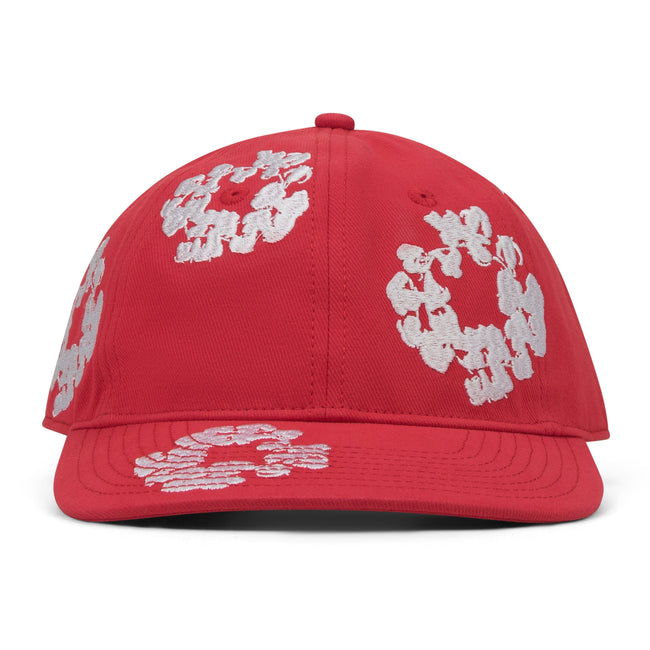 Denim Tears Red Cotton Wreath Fitted Cap Hover Image