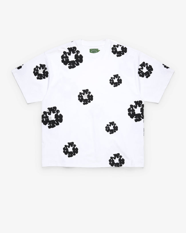 Denim Tears - Men's Cotton Wreath Tall Tee - (White) Hover Image