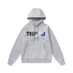 Trapstar autumn and winter casual sports suit hooded sweatshirt pants pullover simple letter drawstring top pants (3)