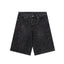 Chrome Hearts Black Heavy Wash & Paint Splatter Denim Shorts