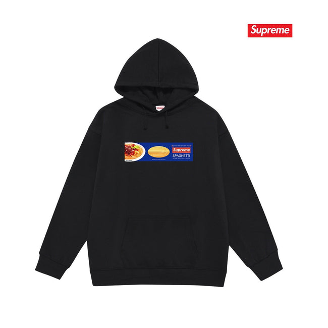 Supreme Spaghetti Hoodie – Black Hover Image