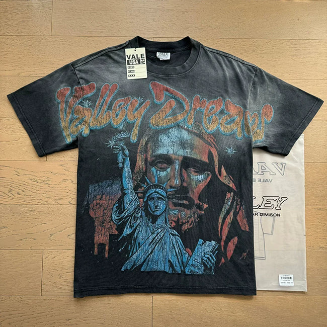 Valley Dream Liberty Graphic T-Shirt Washed Black Hover Image