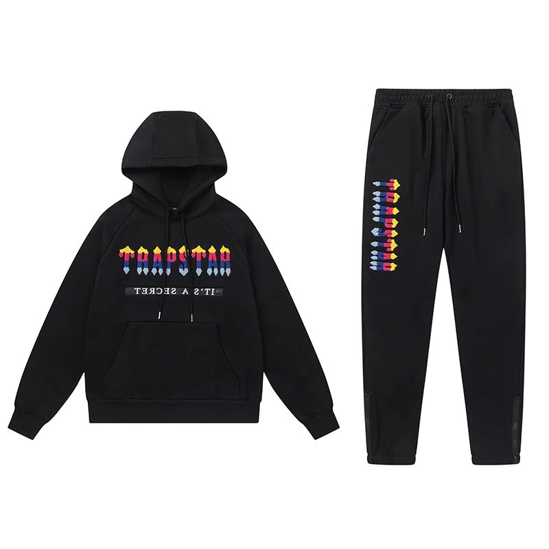 Trapstar It's A Secret Flame Gradient Black Tracksuit