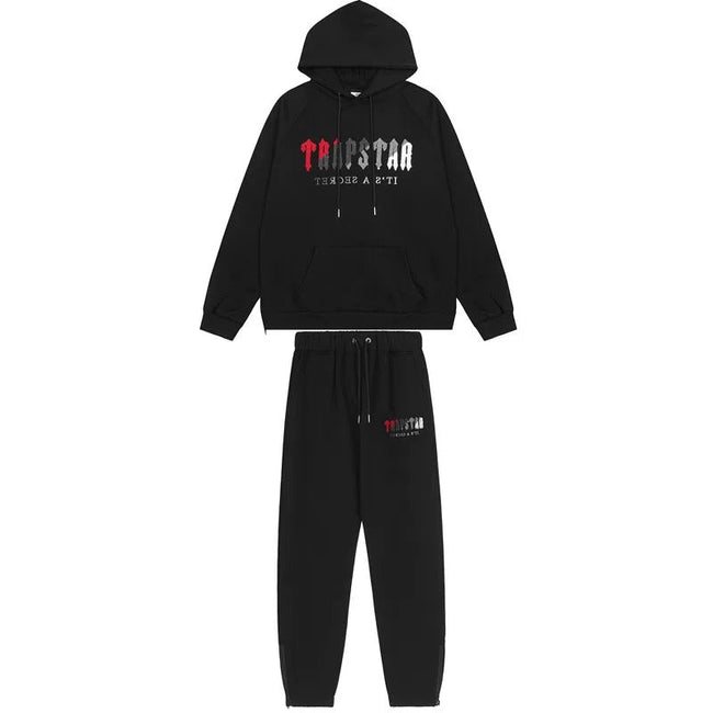 Trapstar It's A Secret Red Grey Black Tracksuit Hover Image