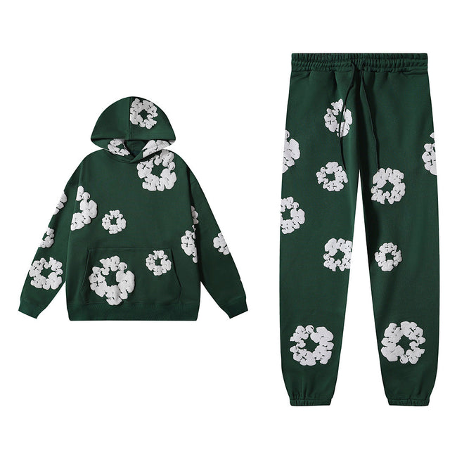 Denim Tears Green Hoodie & Sweatpants Set Hover Image