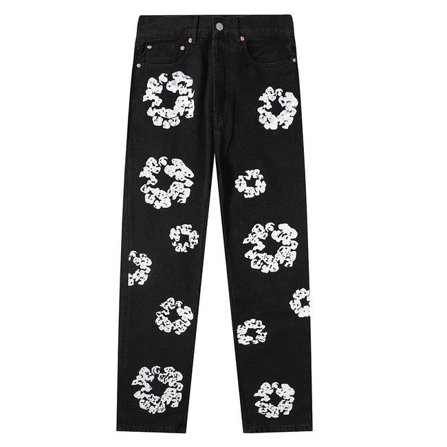Denim Tears Wreath Black Denim Pants Hover Image
