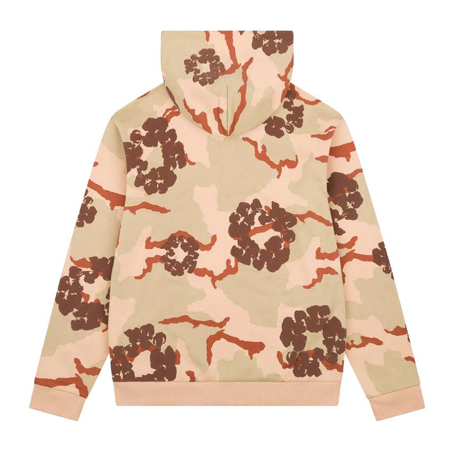 Denim Tears Wreath Zip Sweatshirt 'Tan Camo' Main Image